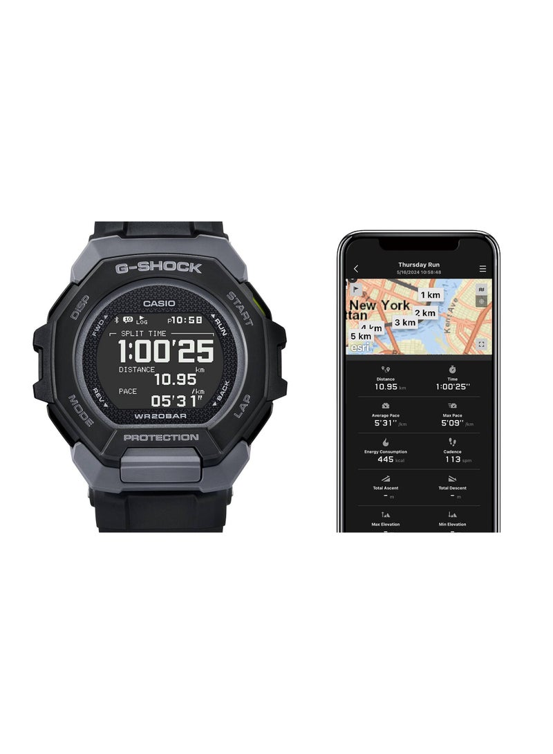 CASIO ساعة رقمية للرجال من G-Squad بقرص أسود GBD-300-1DR - Image 5